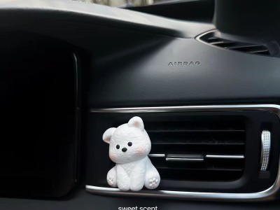 车载空调出风口香薰香水扩香石装饰夹女生新车礼物凌乱潦草小狗图7