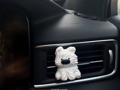 车载空调出风口香薰香水扩香石装饰夹女生新车礼物凌乱潦草小狗图8