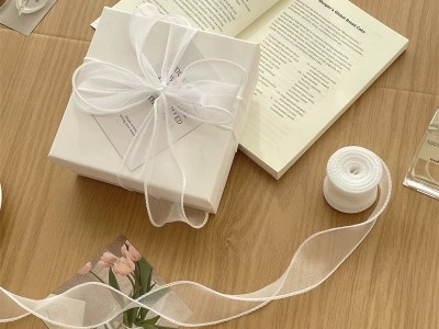 奶油细闪鱼尾纱波浪卷温柔丝带鲜花包装绑带礼物绳diy手工丝带图9