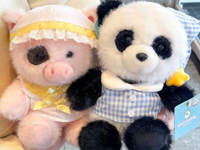 多爱甜梦大象玩偶毛绒玩具熊猫公仔安抚娃娃男女孩生日礼物图4