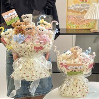 扭扭棒成品手工小狗玩偶花束可爱毕业送闺蜜儿童女生成品花束礼物