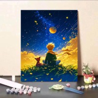 星空小王子数字油画diy手工填色治愈高颜值客厅装饰画ins送礼