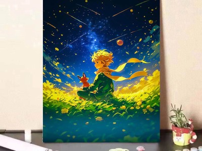 星空小王子数字油画diy手工填色治愈高颜值客厅装饰画ins送礼图4