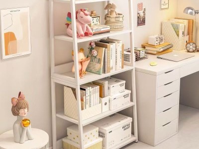 书架置物架ins落地卧室家用简约现代铁艺收纳展示架书架钢架靠墙图2