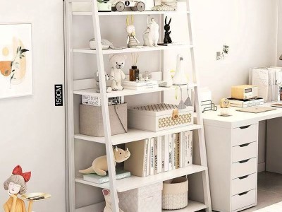 书架置物架ins落地卧室家用简约现代铁艺收纳展示架书架钢架靠墙图5