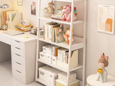 书架置物架ins落地卧室家用简约现代铁艺收纳展示架书架钢架靠墙图9