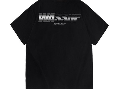 美式渐变字母纯棉圆领短袖T恤男重磅国潮夏季图6