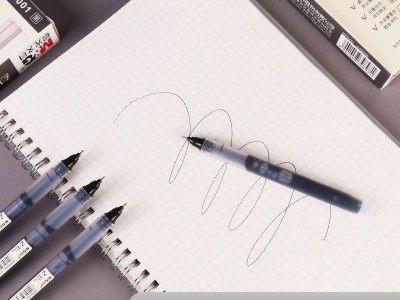 晨光直液式走珠笔学生考试0.5mm黑色大容量速干办公针管刷题神器图9