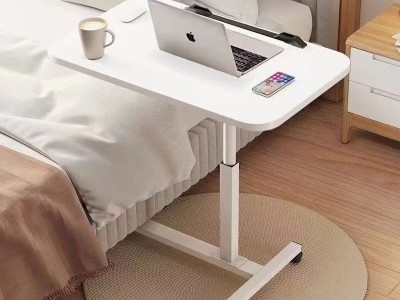 可折叠床边桌折叠式带轮子可移动笔记本电脑桌出租屋租房便携桌子图9
