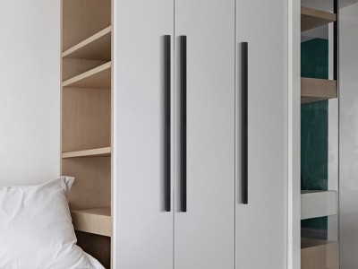 现代简约银边黑色衣柜门拉手图7