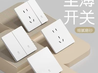 超薄哑光白色国际电工86型开关插座家用暗装五孔插座单控开关插座图6