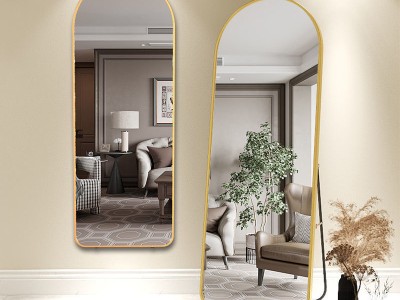 全身落地镜子网红简约少女圆角家用试衣镜图4