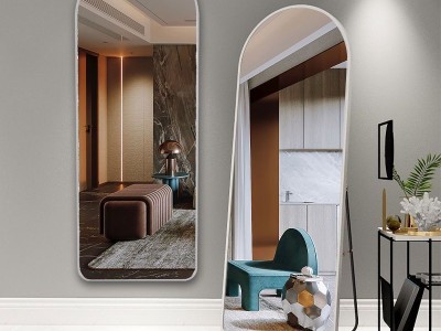 全身落地镜子网红简约少女圆角家用试衣镜图6