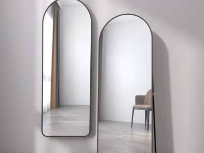 全身落地镜子网红简约少女圆角家用试衣镜图7