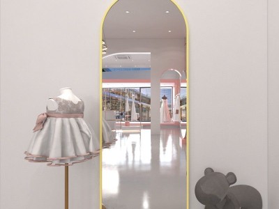 全身落地镜子网红简约少女圆角家用试衣镜图8