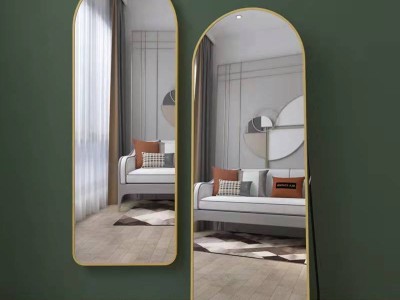 全身落地镜子网红简约少女圆角家用试衣镜图9