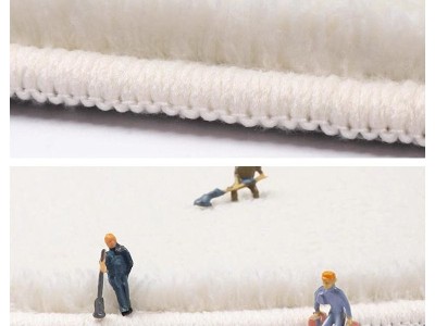 新款奶油风免打理出租屋卧室床边地垫家用沙发茶几毯图3