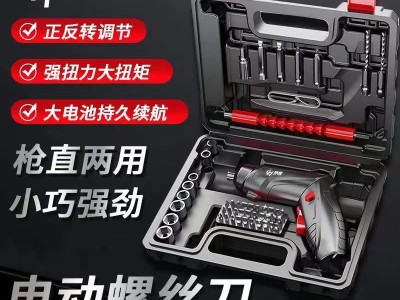 电动螺丝刀多功能全能万能型工具箱全套小电钻家用打孔器 手电钻图2