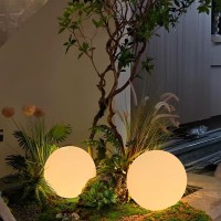 景观庭院灯造景草坪灯氛围灯太阳能户外防水创意七彩PE球形圆形灯