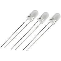 高亮雾面led灯珠F3mm5mm雾状红光插件发光二极管