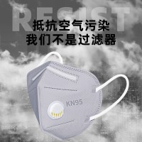 kn95口罩防尘透气防工业粉尘七层防护带呼吸阀打磨专用防雾霾甲醛