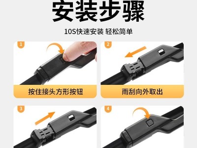 雨刮器片通用型专用Master系列静音原装无骨耐久雨刷胶条图6