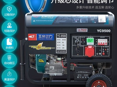 玉柴动力汽油发电机220V家用单相小型3/5/6/8/10KW千瓦三380V户外图3