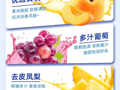 喜之郎果冻520g*1袋装蜜桔凤梨椰果肉解馋儿童零食大礼包整箱批发图5