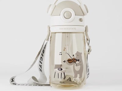 贝易儿童水杯宝宝水杯直饮吸管杯学饮杯喝牛奶杯直饮奶瓶一岁以上图2