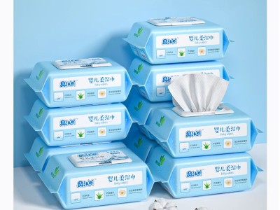 贝沁婴儿柔湿巾 100抽*5包带盖 加厚 新生儿童宝宝湿纸巾母婴用品图4