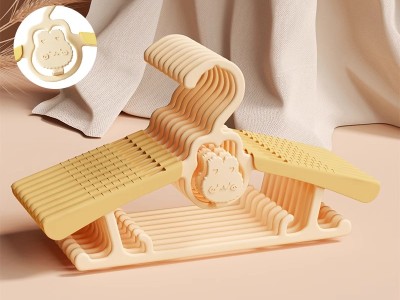 儿童衣架婴儿宝宝专用衣服架可伸缩小孩新生幼儿晾晒挂衣撑子家用*5图2