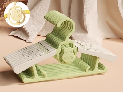 儿童衣架婴儿宝宝专用衣服架可伸缩小孩新生幼儿晾晒挂衣撑子家用*5图4