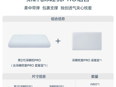 亚朵星球第2代深睡枕PRO记忆棉成人枕头套和枕芯一套护颈枕礼盒装图2