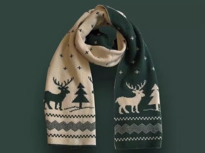 圣诞麋鹿礼物红色小鹿围巾女百搭秋冬新款保暖学生可爱围脖ins潮图5