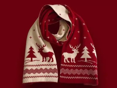 圣诞麋鹿礼物红色小鹿围巾女百搭秋冬新款保暖学生可爱围脖ins潮图4
