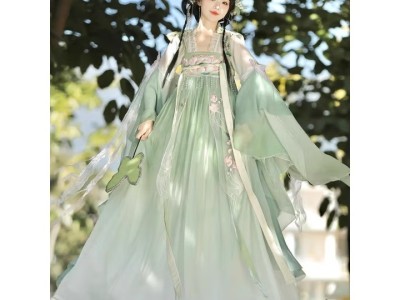 汉虞葵原创汉服女【清菏】齐胸襦裙日常款中国风新款汉元素春夏图2