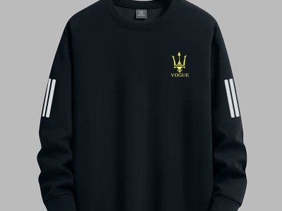 商场专柜撤回春秋卫衣男宽松圆领套头长袖打底衫男士百搭潮流上衣图2