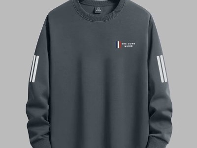 商场专柜撤回春秋卫衣男宽松圆领套头长袖打底衫男士百搭潮流上衣图3