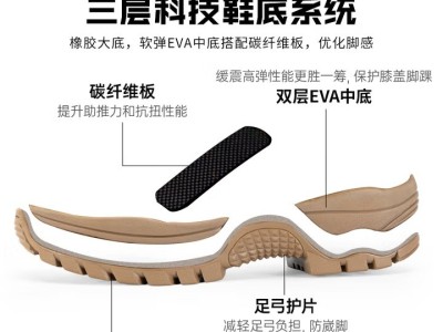 际华户训新式棕色作战靴男作战鞋碳板超轻训练靴高帮侧拉链耐磨沙漠登山鞋 新式棕色作战靴【铜扣碳板款】图8