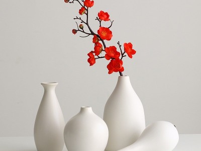 简约陶瓷花瓶ins北欧风摆件陶艺素坯DIY花器婚礼摄影道具工厂批发图3