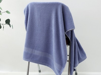 全棉浴巾大号成人加厚加大酒店吸水浴巾素色外贸断档浴巾印字logo   70*140cm图4