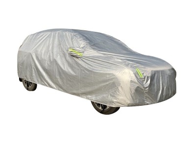 厂家供应方格铝膜车衣四季通用新款全罩防雨防尘汽车车衣全车防晒图3