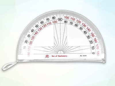 180度量角器天使牌亚克力高透明度10cm/12cm/50cm量角器图4