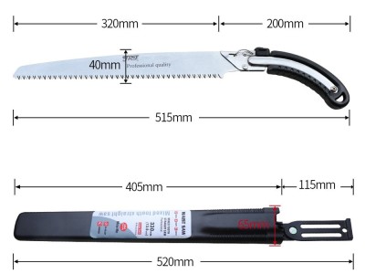 小型手持伐木锯手工锯子果树刀锯木户外园艺修树木工手拉锯子家用图5