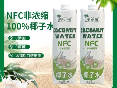 椰小帽椰子水nfc非浓缩还原1L装饮料天然电解质水1L*6瓶整箱图2