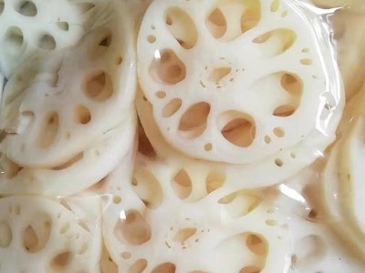 扬州特产新鲜清水莲藕脆片10斤火锅麻辣烫凉拌冒菜油炸串商用食材图1