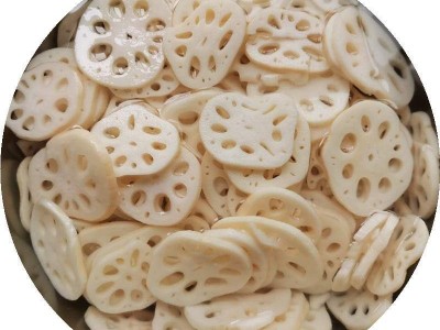 扬州特产新鲜清水莲藕脆片10斤火锅麻辣烫凉拌冒菜油炸串商用食材图4