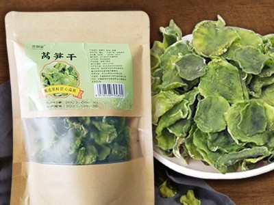 莴笋干批发脱水莴苣片农家晾晒莴笋 资质齐全煲汤脱水蔬菜干制品图4