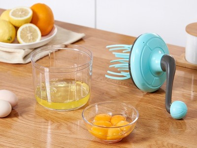 家用厨房旋转打蛋器蛋糕店奶油搅拌打发器手摇烘焙发泡蛋糕 搅蛋器图3