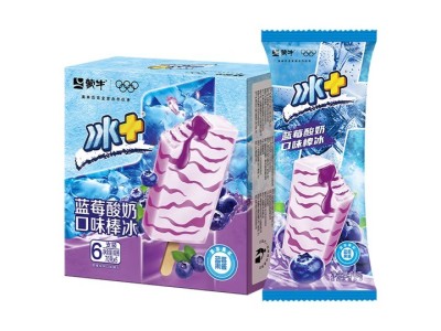 蒙牛冰+蓝莓酸奶口味棒冰70g*6支 雪糕冰淇淋冰棍奶糕（家庭装）图5